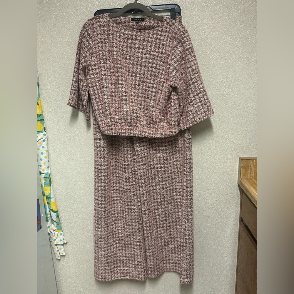 WinWin Pink and Brown Tweed Texture Set Size Large